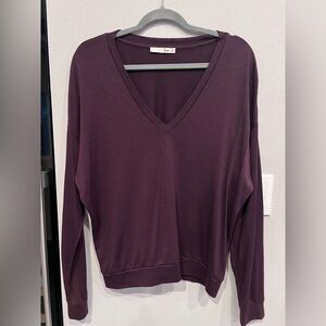 Wilfred Free Rich Purple Knit Top